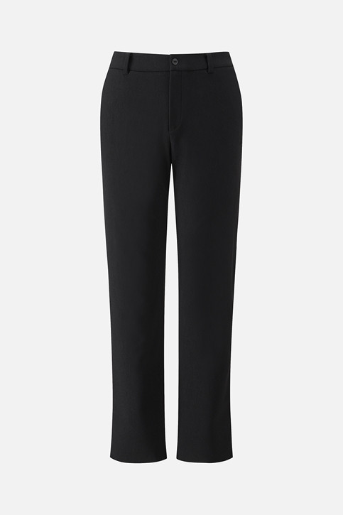 MEN BRUSHED TWO-TONE STANDARD FIT PANTS PKWPM511421 BLACK 상품 이미지 1