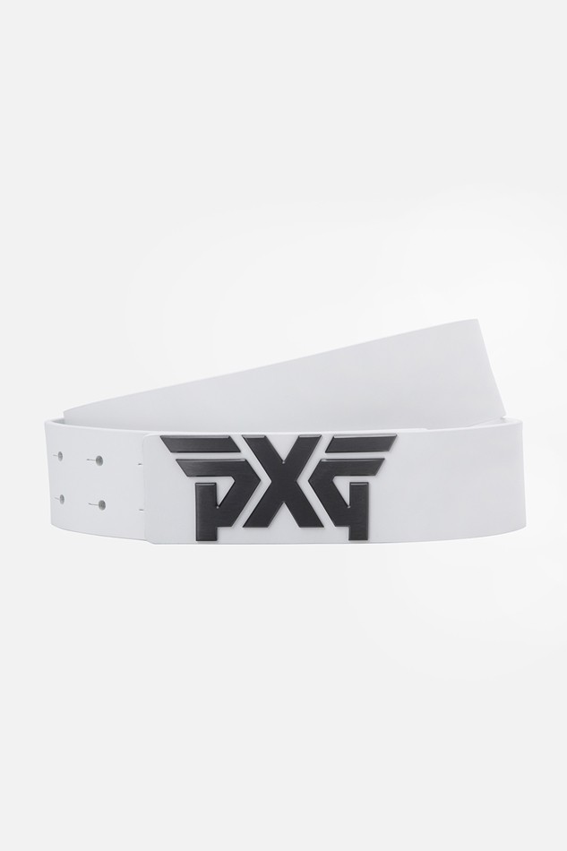 BLACK BUCKLE LOGO BELT-MEN