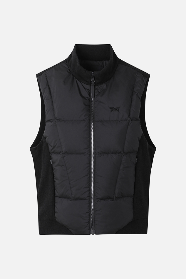 WOMEN WINTER KNIT HYBRID DOWN VEST