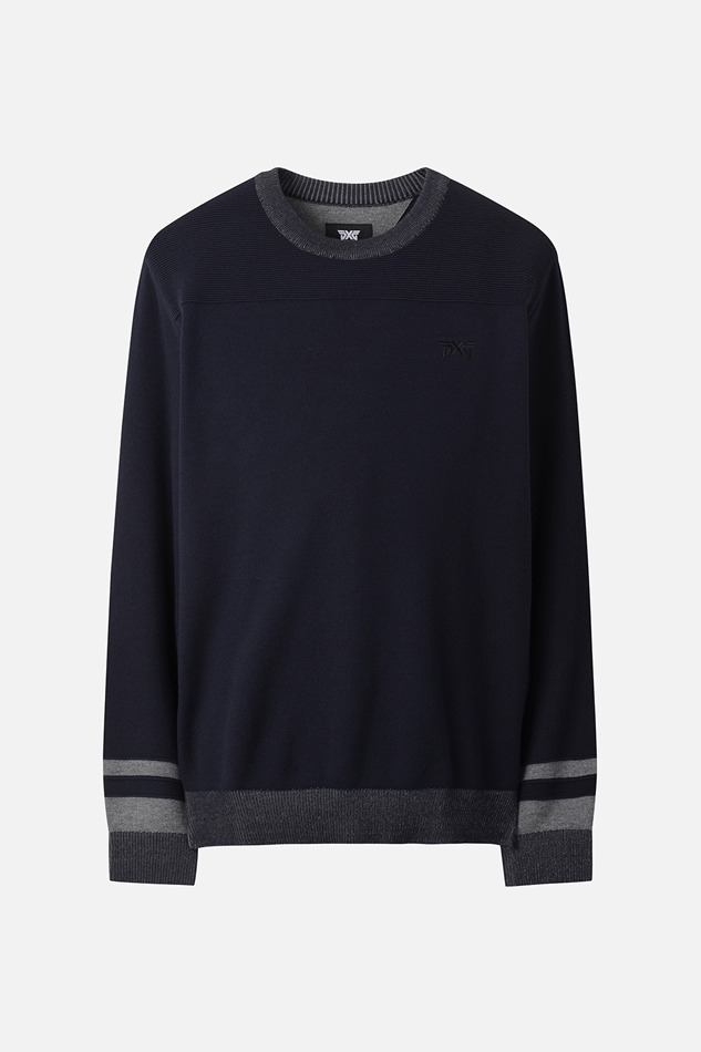 NEW TEXTURED ROUND NECK SWEATER