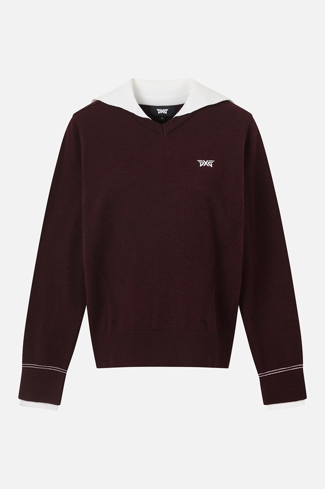 WOMEN COLOR POINT SWEATER