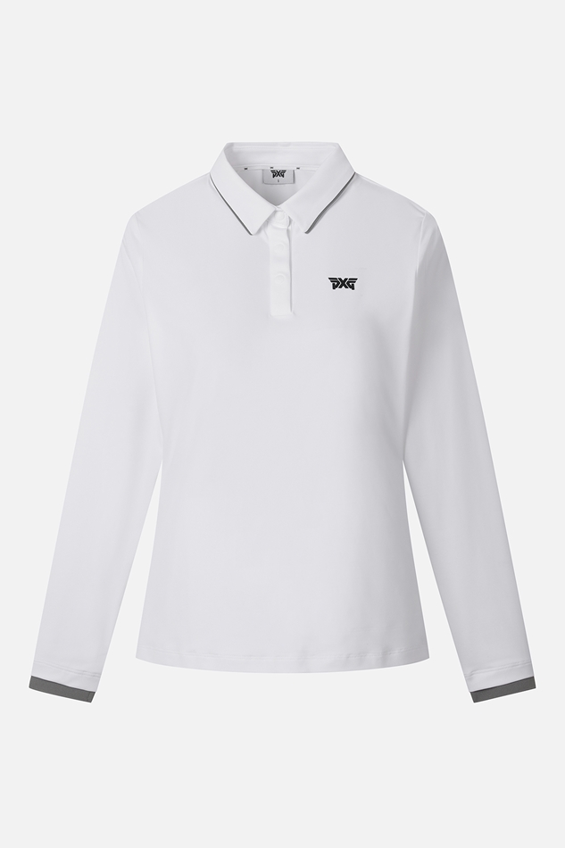 WOMEN ESSENTIAL COLLAR LONG-SLEEVE