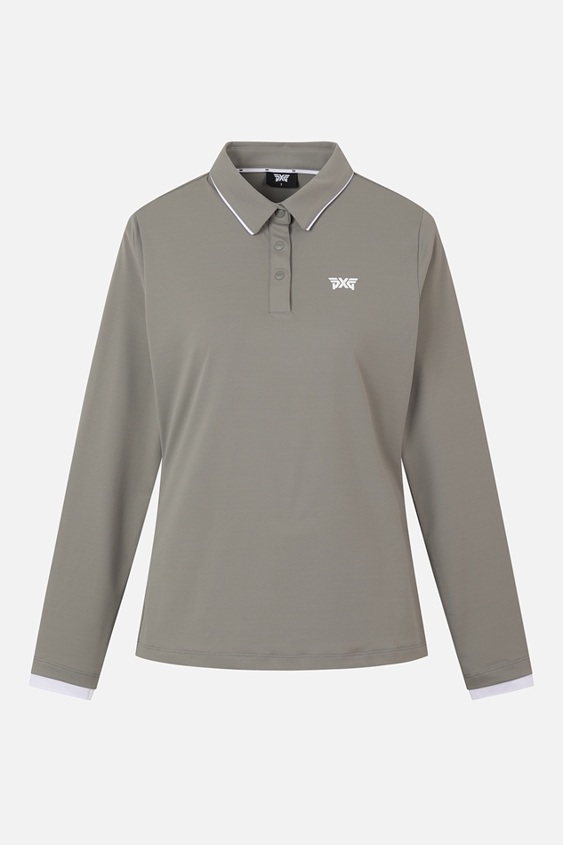 WOMEN ESSENTIAL COLLAR LONG-SLEEVE