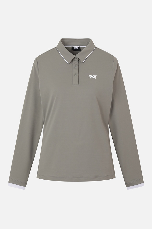 WOMEN ESSENTIAL COLLAR LONG-SLEEVE