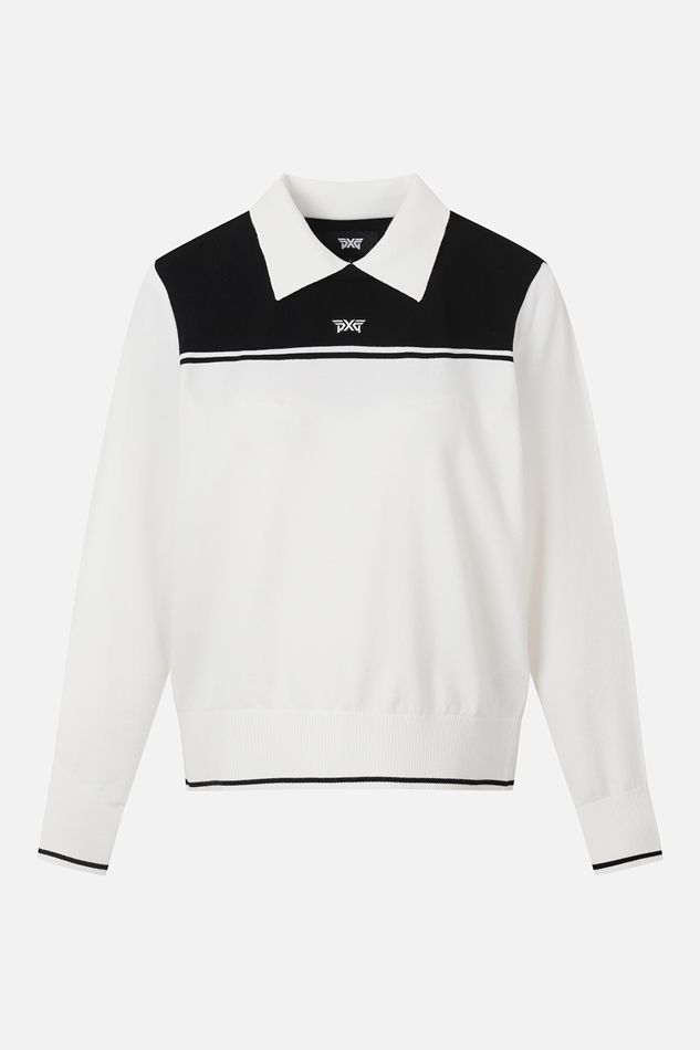WOMEN COLOR BLOCK SWEATER
