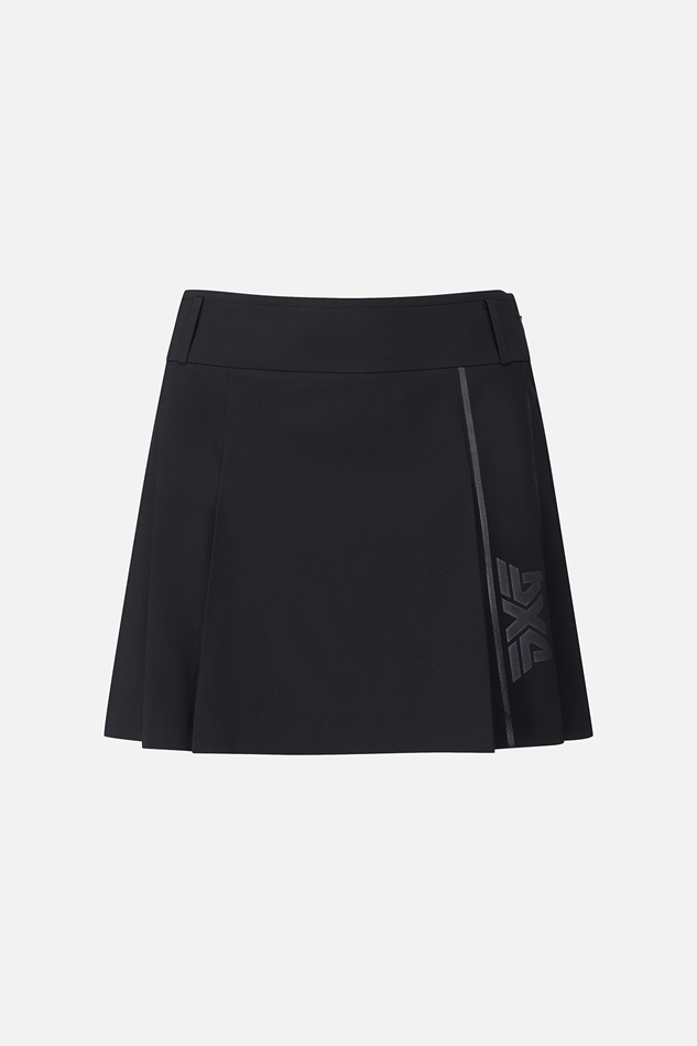 WOMEN SUMMER BIG LOGO PLEATED SKIRT