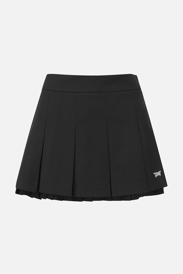 WOMENS DOUBLE LAYER PLEATED SKIRT