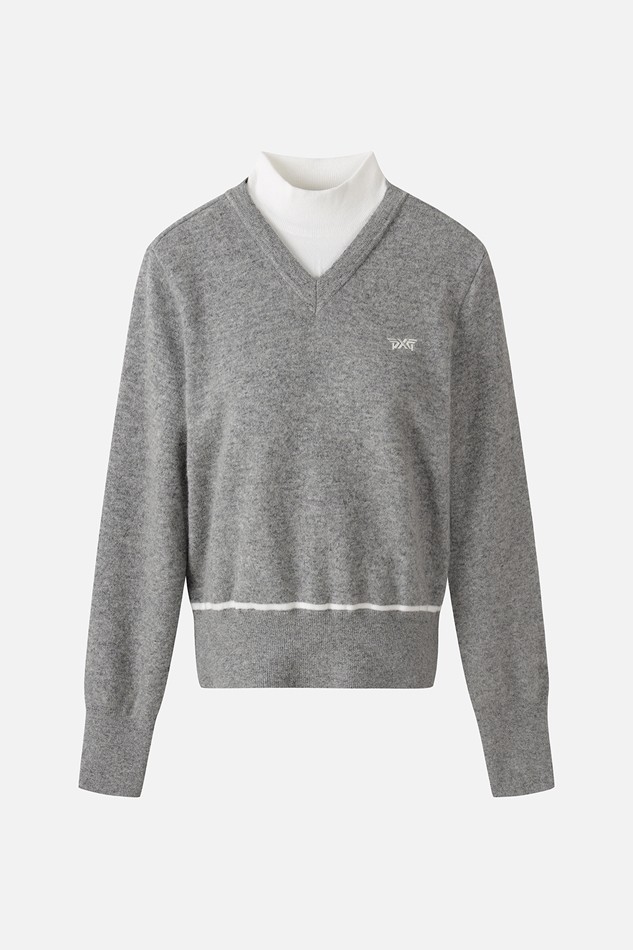 WOMEN WINTER WINDPROOF COLOR POINT SWEATER