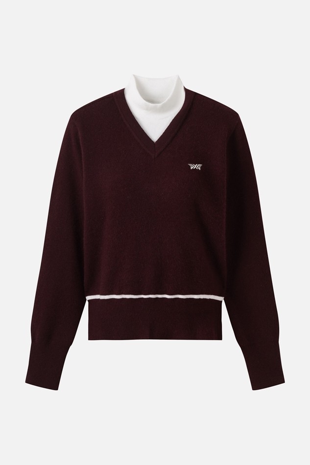 WOMEN WINTER WINDPROOF COLOR POINT SWEATER