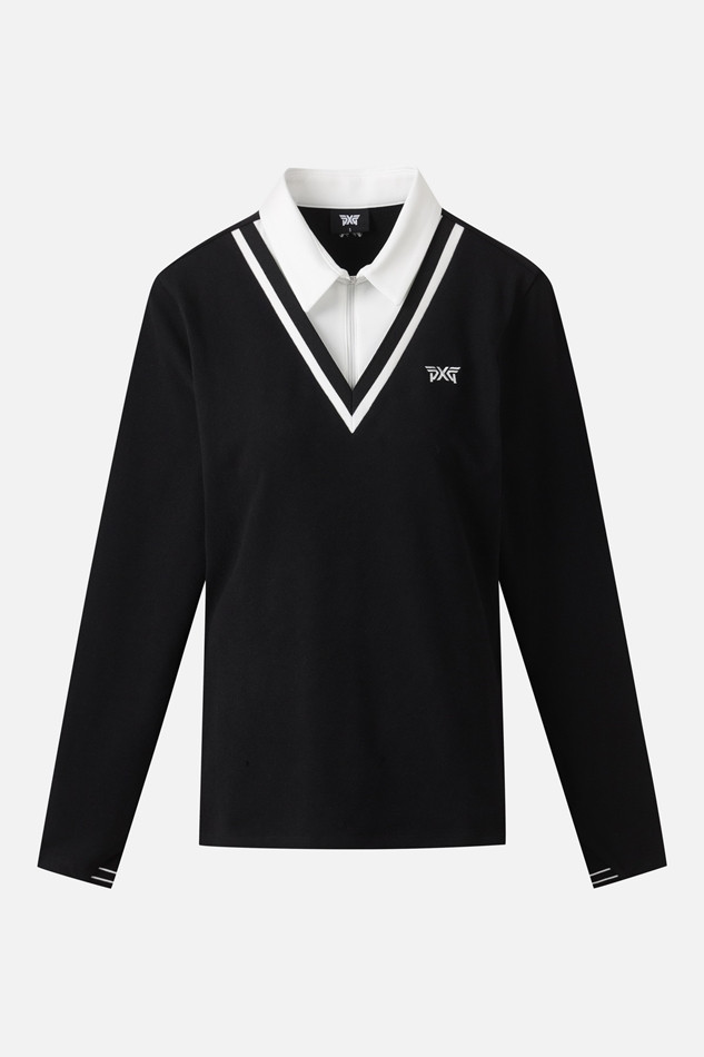 WOMEN WINTER LAYERED COLLAR LONG-SLEEVE