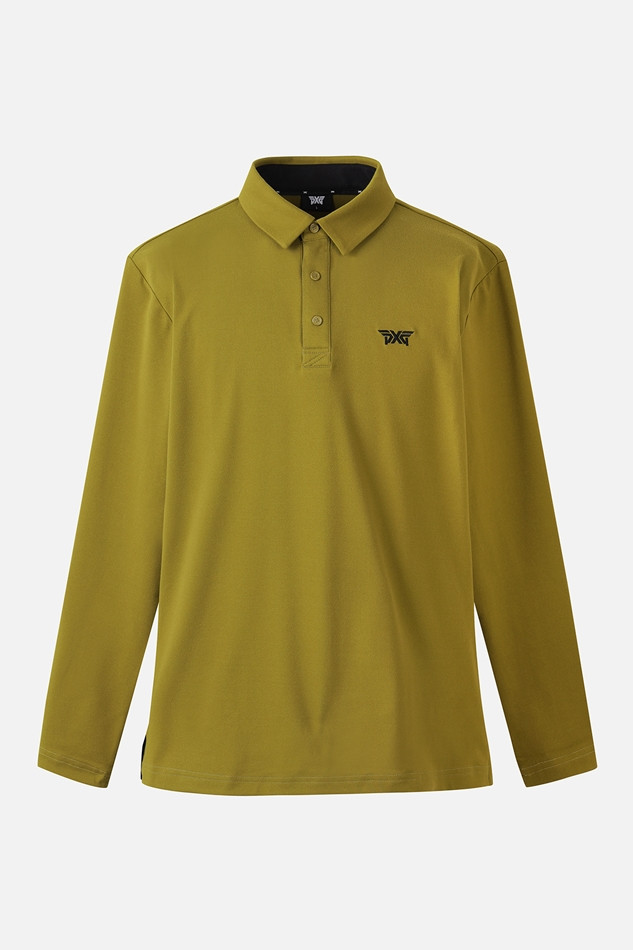 MEN ESHORT SLEEVEENTITAL BRUSHED COLLAR LONG SLEEVE