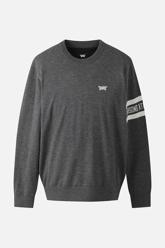 MEN RECON WINDPROOF ROUND NECK SWEATER PKFCM411012 M/GREY 상품 이미지 1