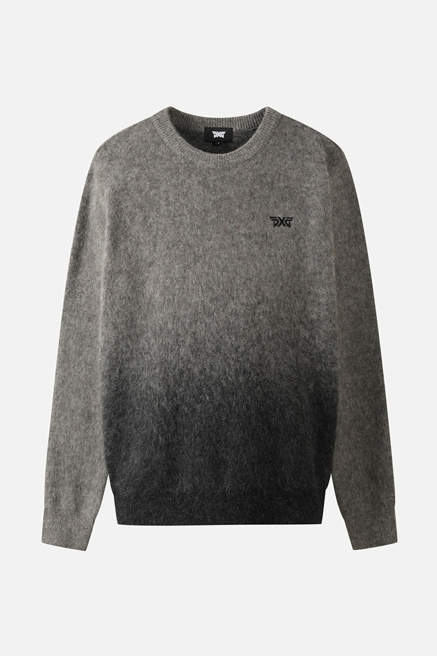 MEN GRADATION ROUND NECK SWEATER PKFCM411112 M/GREY 상품 이미지 1