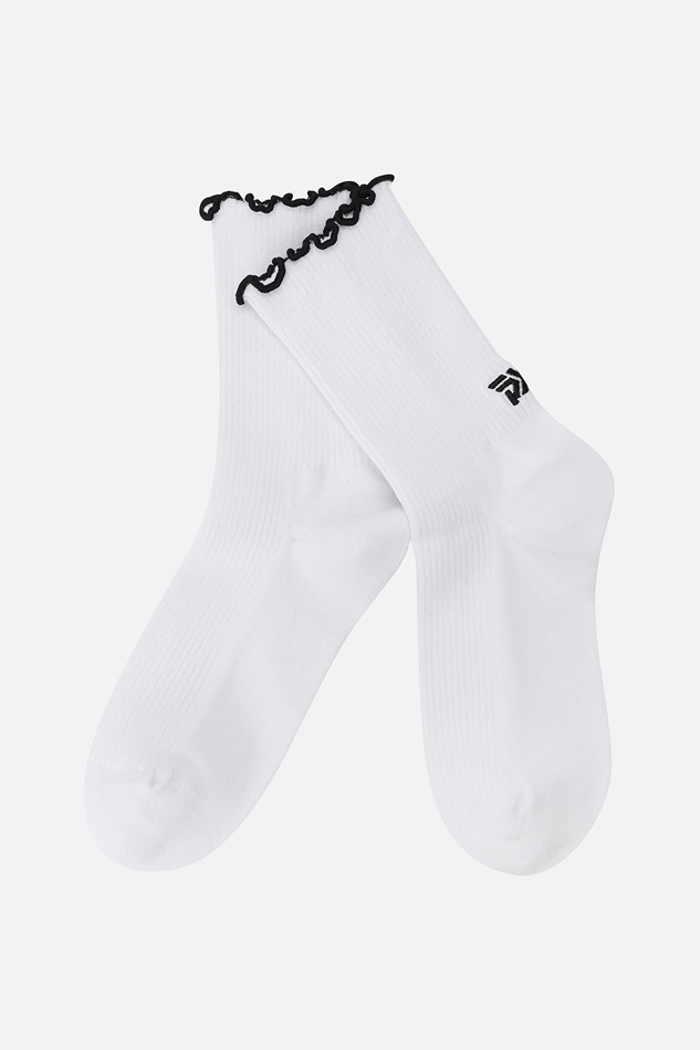 WOMEN FRILL BAND MID SOCKS