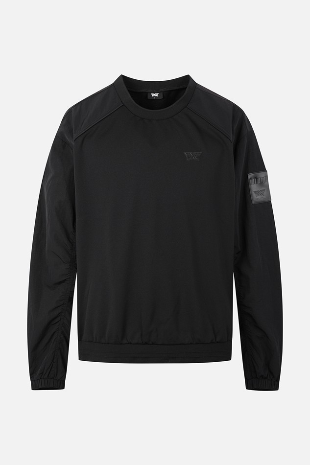 MEN GENO WOVEN HYBRID ROUND LONG SLEEVE