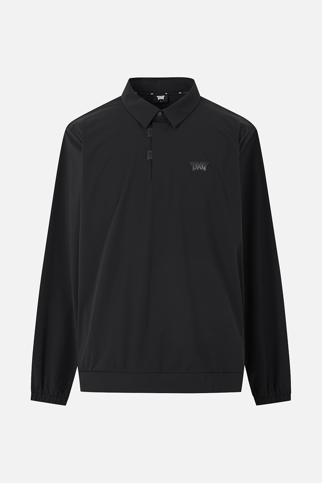 MEN WOVEN COLLAR LONG SLEEVE