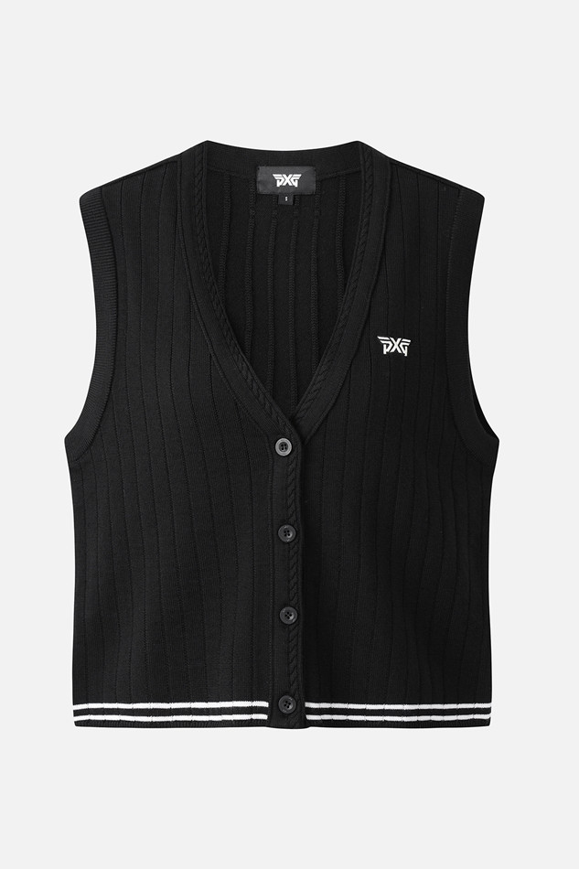 WOMEN OPEN FRONT KNIT VEST
