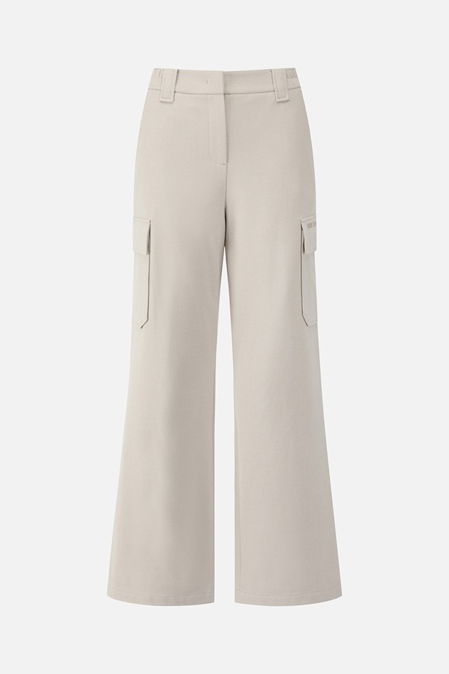 WOMEN CARGO WIDE PANTS PKFPW510805 BEIGE 상품 이미지 1