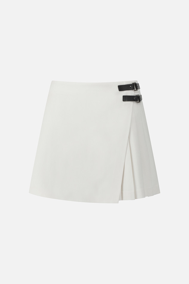 WOMEN WRAP SKIRT PKFPW560801 WHITE 상품 이미지 1