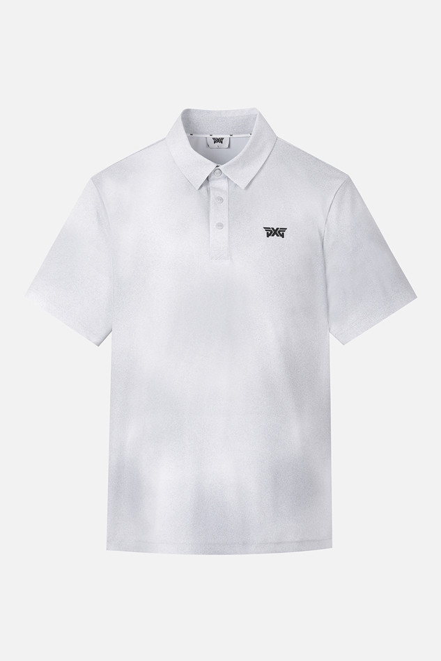 MEN GRADATION PATTERN COLLAR SHORT SLEEVE