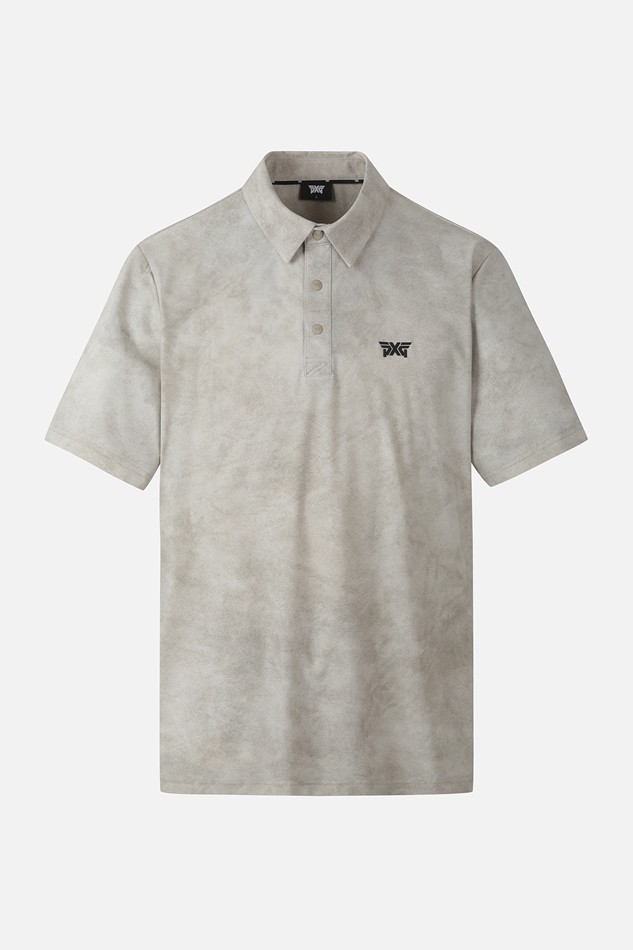 MEN PATTERN COLLAR SHORT SLEEVE