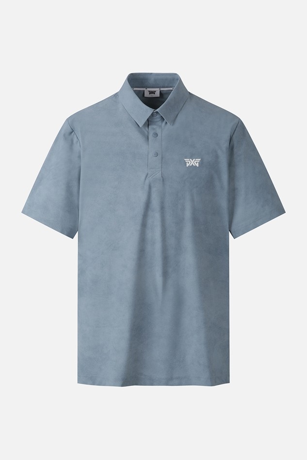 MEN PATTERN COLLAR SHORT SLEEVE