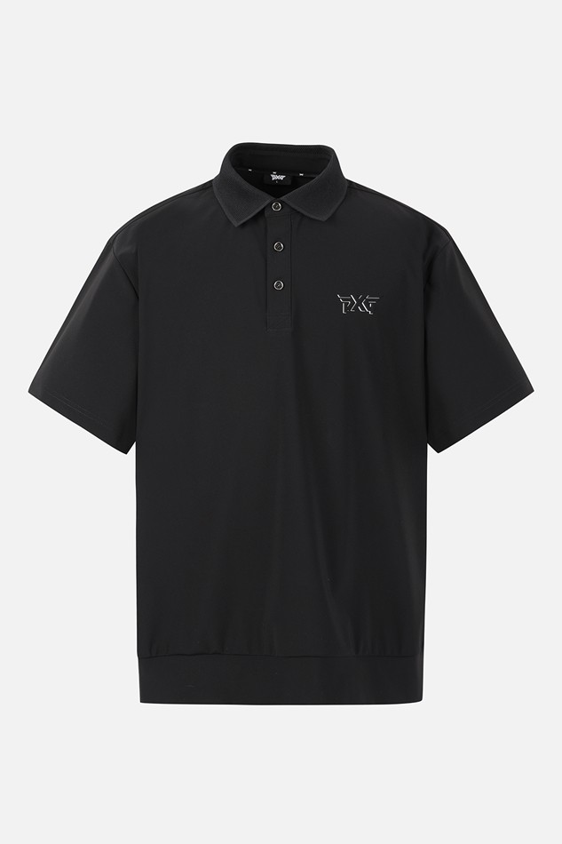 MEN NEW LOGO POINT COLLAR SHORT SLEEVE