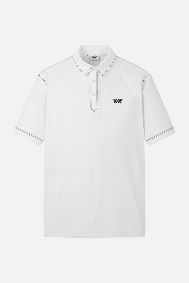 MEN STITCH POINT COLLAR SHORT SLEEVE