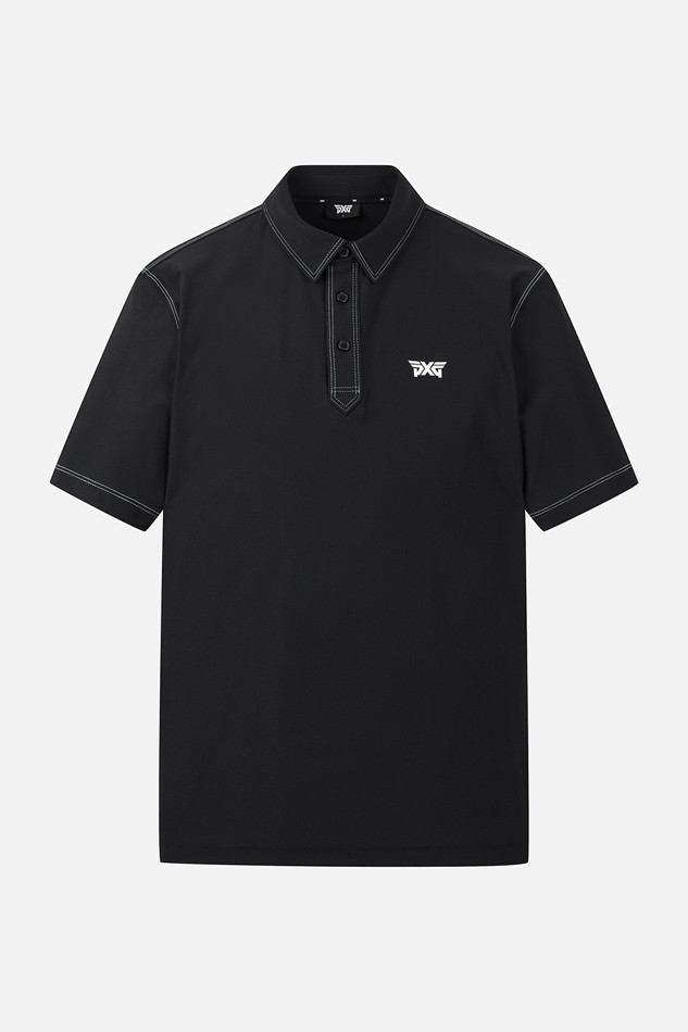 MEN STITCH POINT COLLAR SHORT SLEEVE