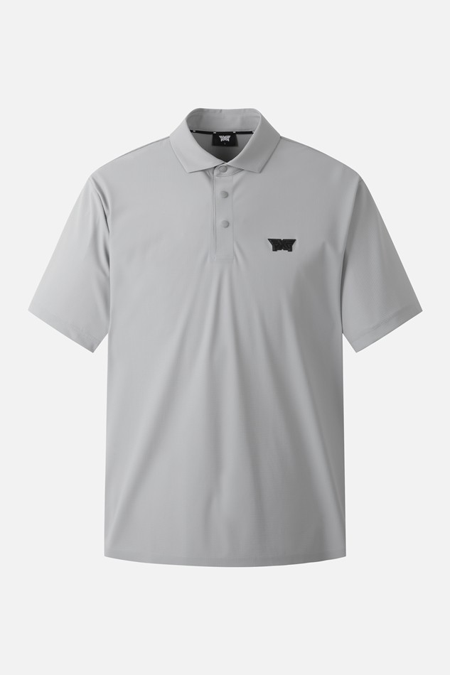 MEN AIR HOLE COLLAR SHORT SLEEVE