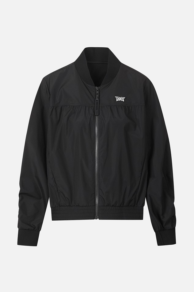 WOMEN SHIRRED MA-1 JACKET