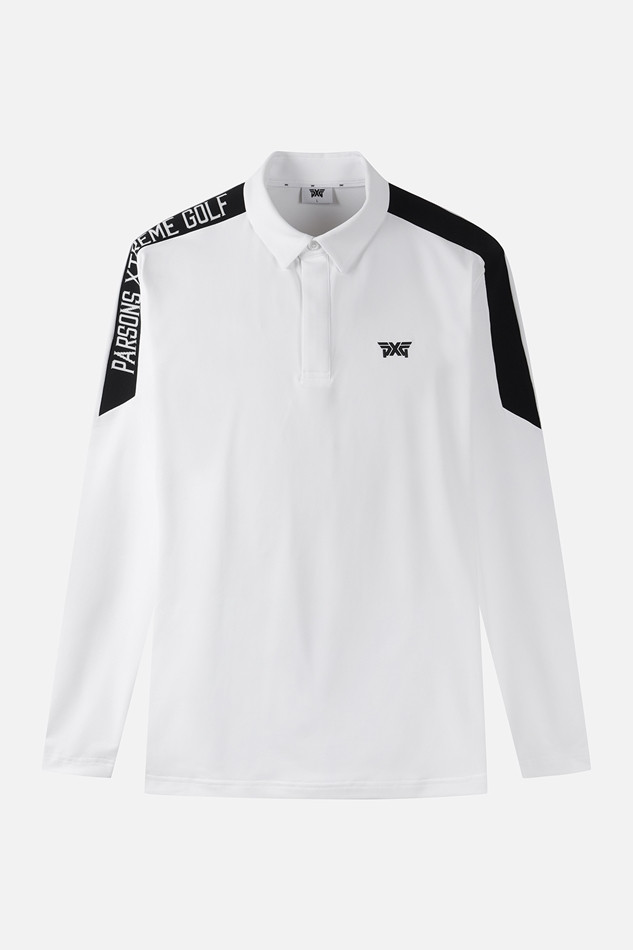 MEN COLOR BLOCKED COLLAR LONG SLEEVE