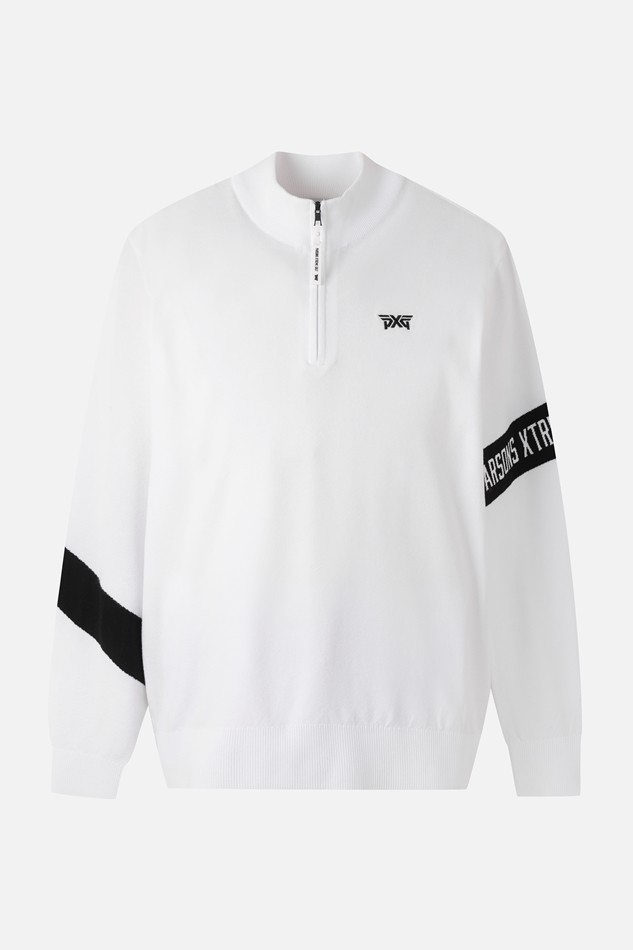 MEN HALF ZIP-UP SWEATER