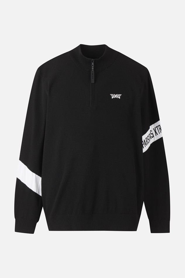 MEN HALF ZIP-UP SWEATER