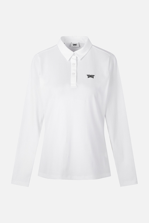 WOMEN BUTTON COLLAR LONG SLEEVE