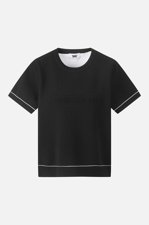 WOMEN SHORT SLEEVE ROUND NECK SWEATER