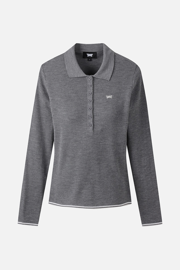 WOMEN SLIM COLLARED SWEATER