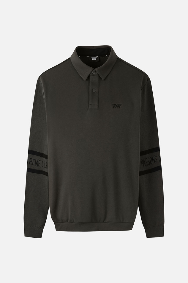 MEN RECON KNIT HYBRID COLLAR LONG SLEEVE PKWCM211451 KHAKI 상품 이미지 1