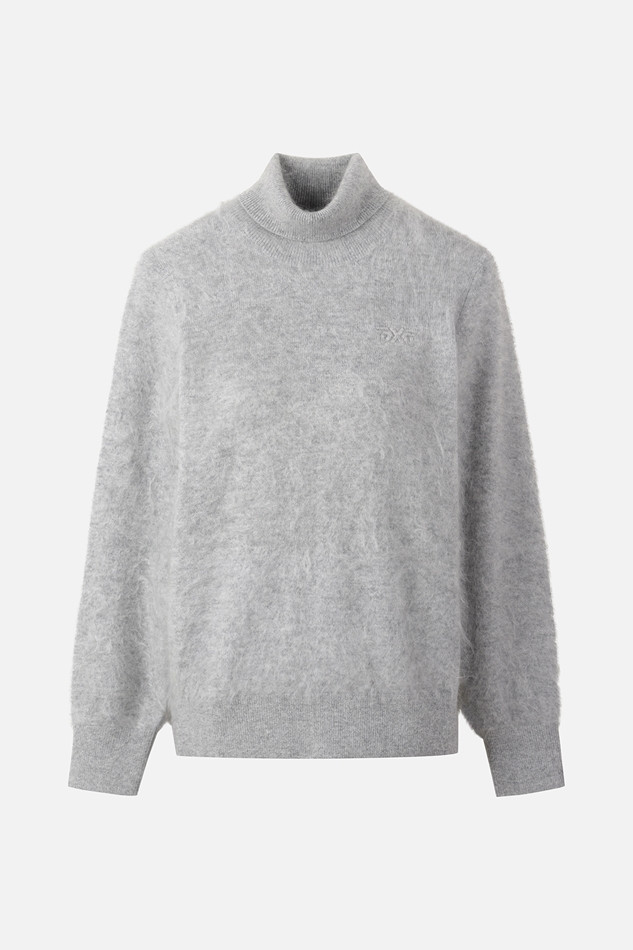 WOMEN BRUSHED CASHMERE SWEATER PKWPW411712 M/GREY 상품 이미지 1