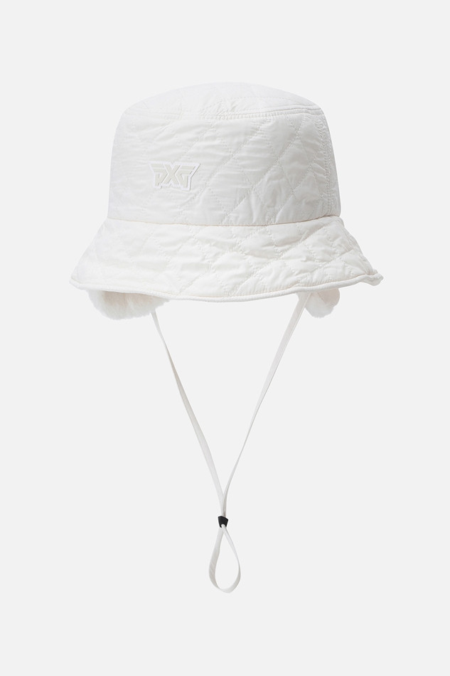 WOMEN BASIC WINTER QUILTING HAT PKWPW961101 WHITE 상품 이미지 1