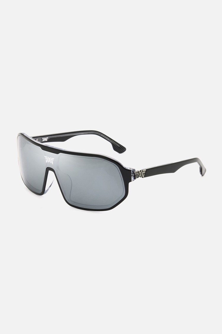 OVERSIZED SHIELD SUNGLASSES (Black)