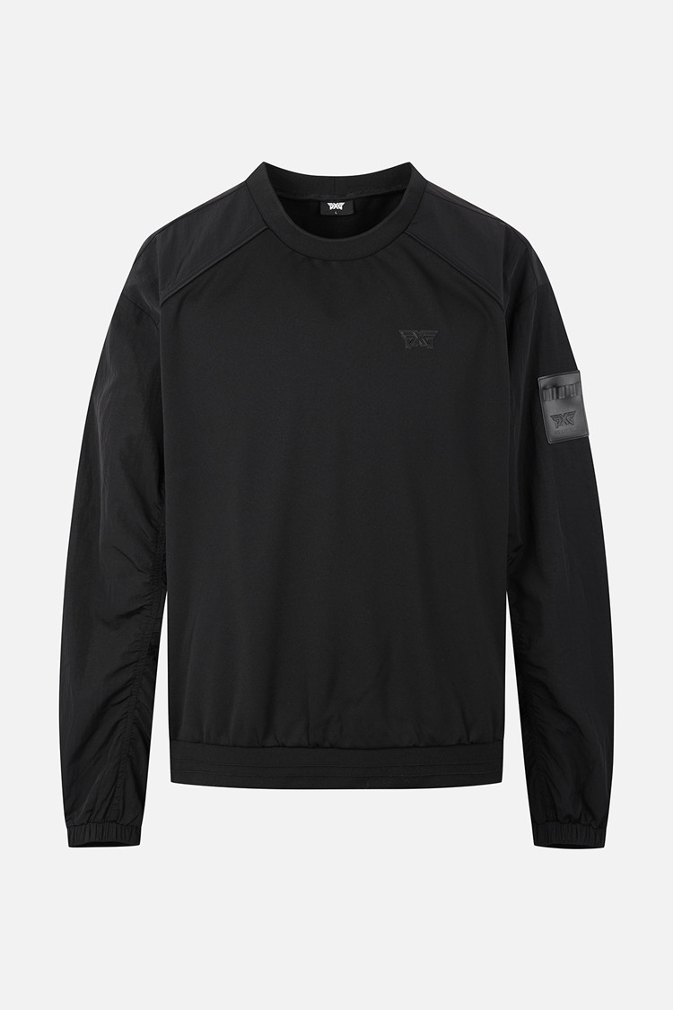 MEN GENO WOVEN HYBRID ROUND LONG SLEEVE