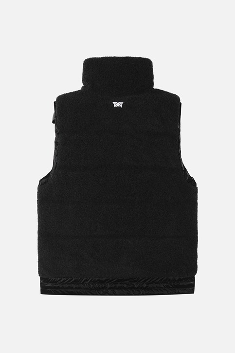 WOMEN WINTER BOUCLE FLEECE DOWN VEST