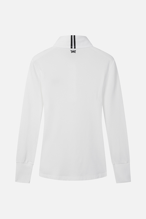 WOMENS BASIC COLLAR LS T-SHIRT