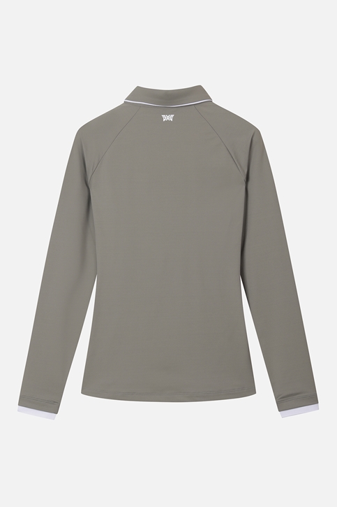 WOMEN ESSENTIAL COLLAR LONG-SLEEVE