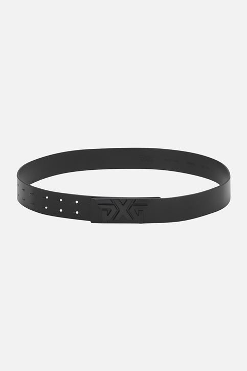 BLACK BUCKLE LOGO BELT_MEN