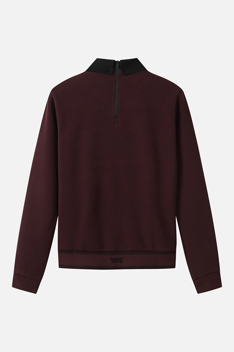 WOMEN WINTER BACK ZIP COLLAR LONG-SLEEVE