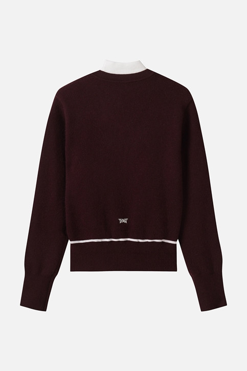WOMEN WINTER WINDPROOF COLOR POINT SWEATER