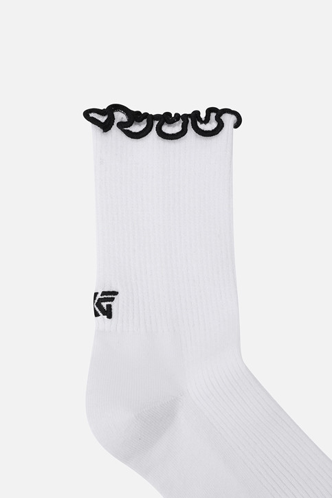 WOMEN FRILL BAND MID SOCKS