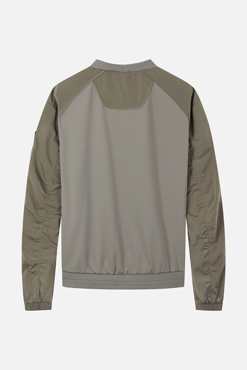MEN GENO WOVEN HYBRID ROUND LONG SLEEVE